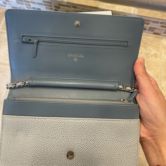 CHANEL
Light Blue Caviar Leather Timeless WOC Clutch Bag - Picture 10 of 16